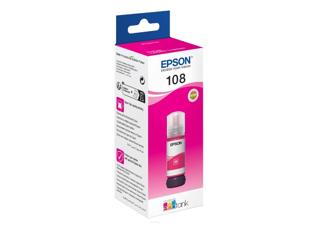 Tusz EPSON 108 magenta C13T09C34A