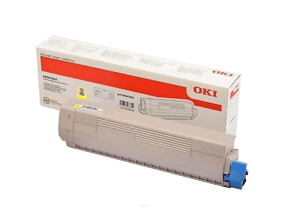 Toner OKI C833 C843 Yellow 10k 46443101