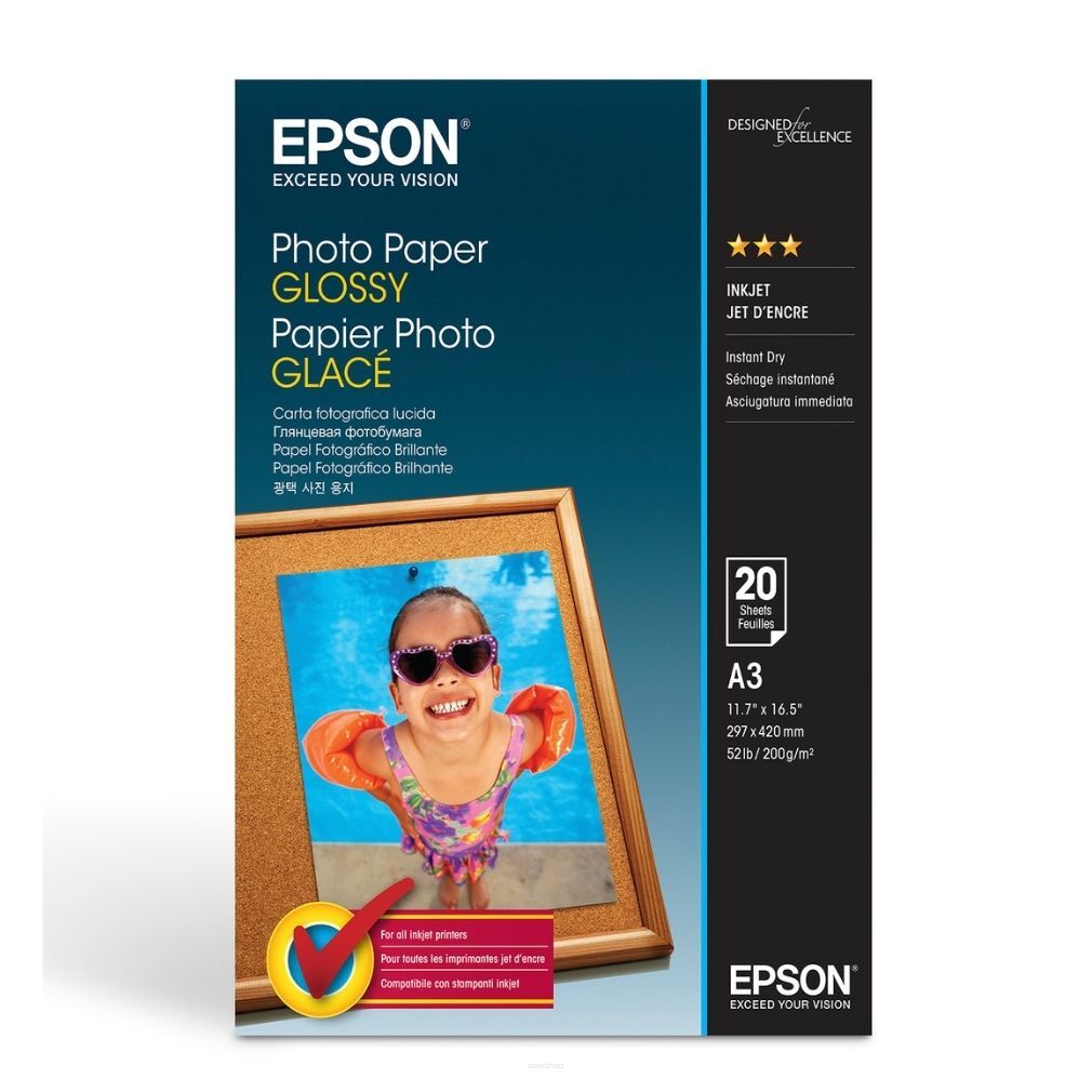 Papier Epson C13S042536  Glossy Photo A3 20 ark. 200 g/m2