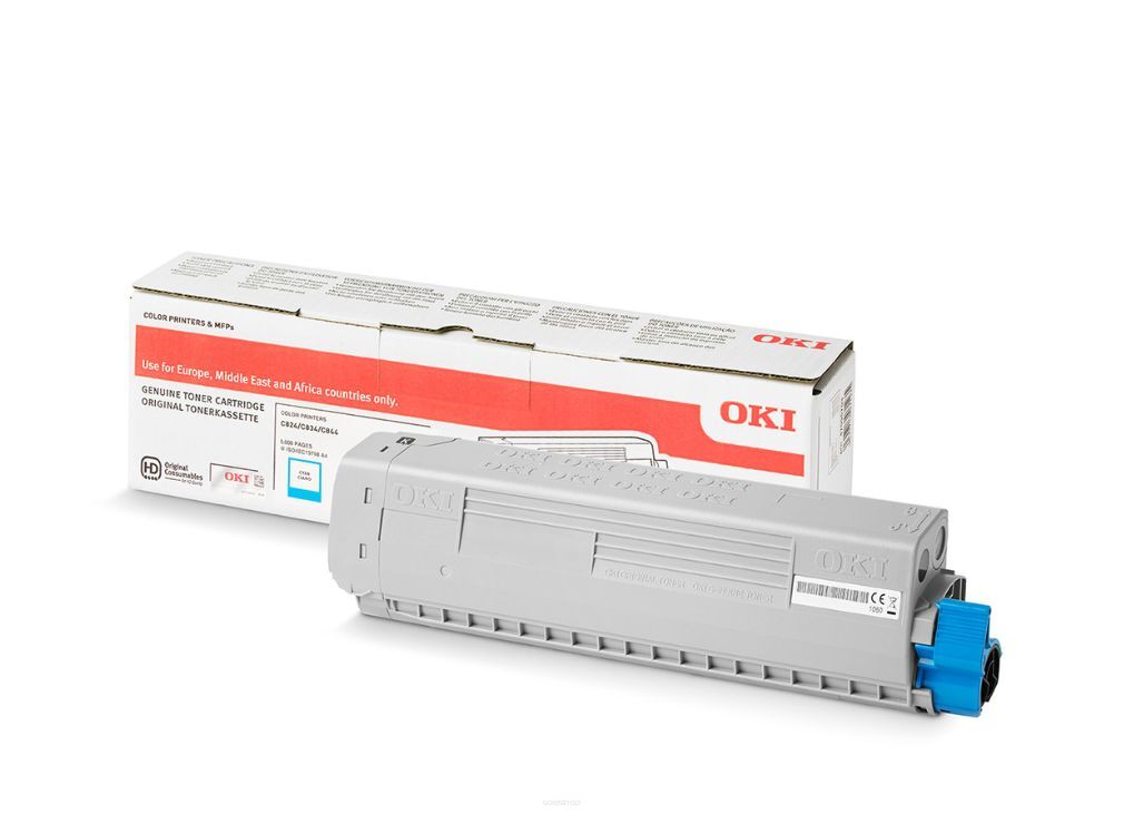 Toner OKI C824 C834 C844 Cyan 5k 47095703