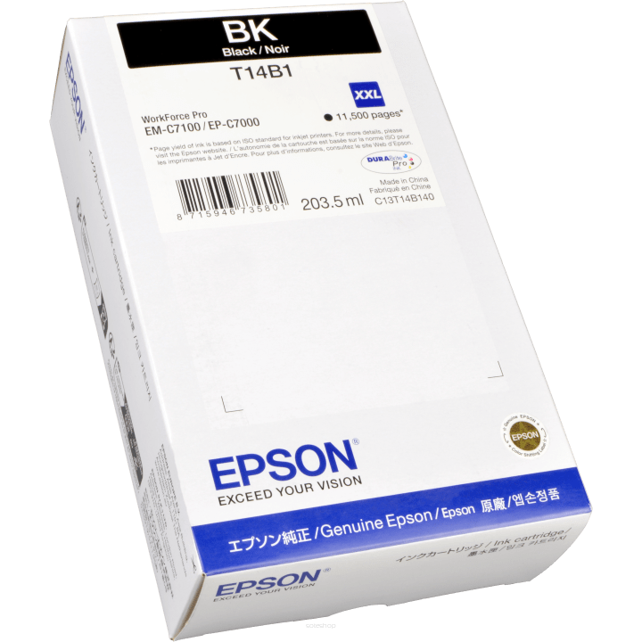 Tusz EPSON T14B1 BLACK do WorkForce Pro EM-C7100/EP-C700 C13T14B140