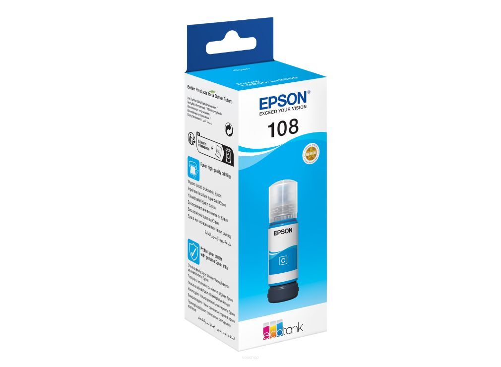 Tusz EPSON 108 cyan C13T09C24A