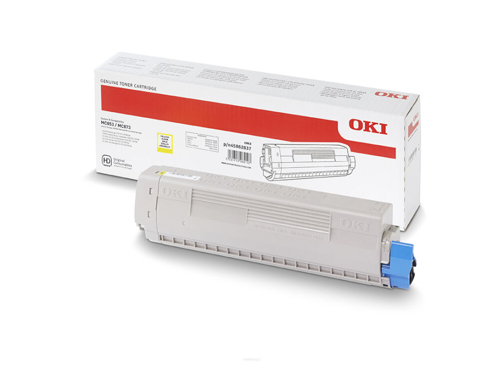 Toner OKI MC853 MC873 MC883 Yellow 7,3k 45862837