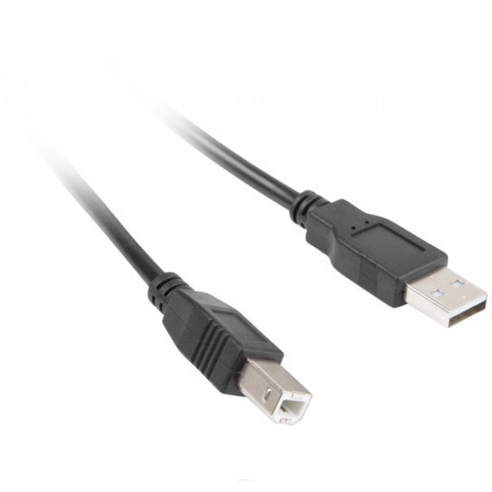 Kabel USB USB 2.0 A-B 1.8 m czarny