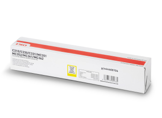 Toner OKI C310 C330 C331 C510 C511 C530 C531 MC351 MC352 MC361 MC362 MC561 MC562 Yellow (2k) - 44469704 - 3