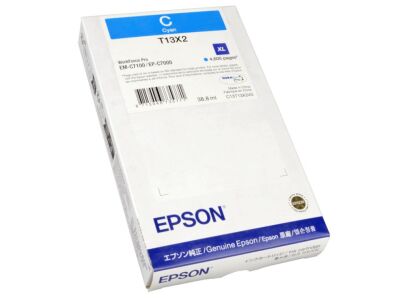 Tusz EPSON T13X2 CYAN do WorkForce Pro EM-C7100/EP-C700 C13T13X240