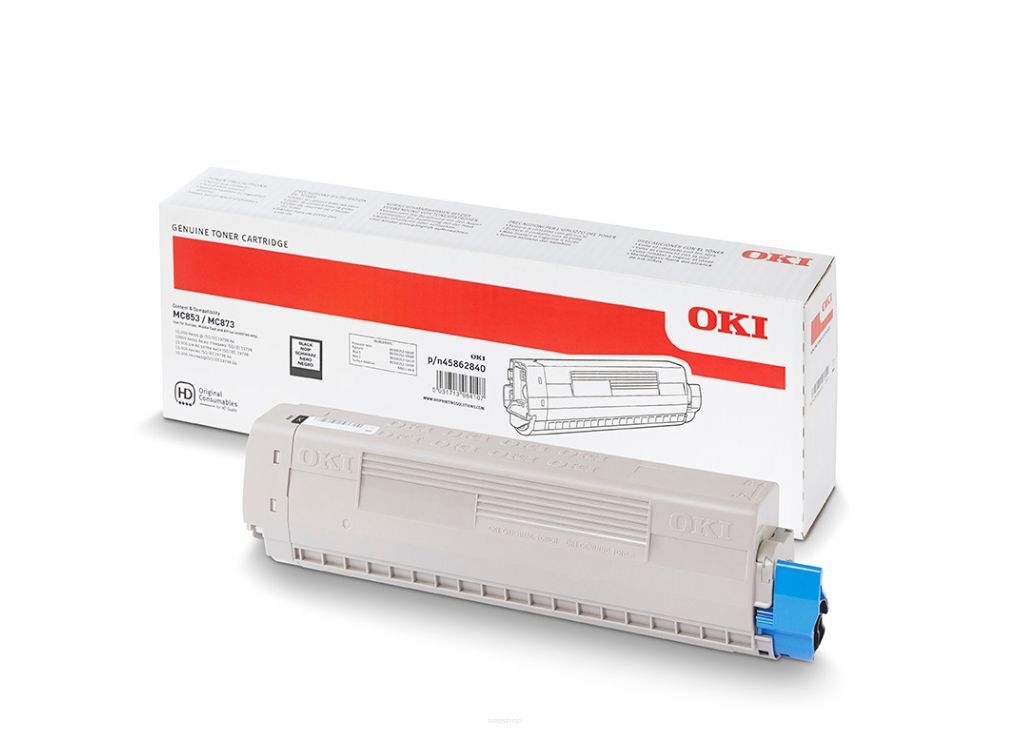 Toner OKI MC853 MC873 MC883 Black 7k 45862840