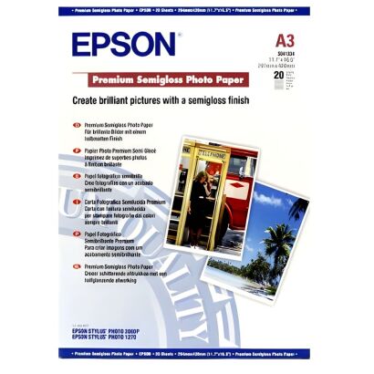 Papier Epson C13S041334 Semigloss Photo A3 20 ark. 250 g/m2